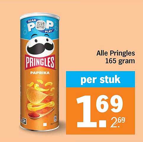 Alle Pringles 165 gram per stuk