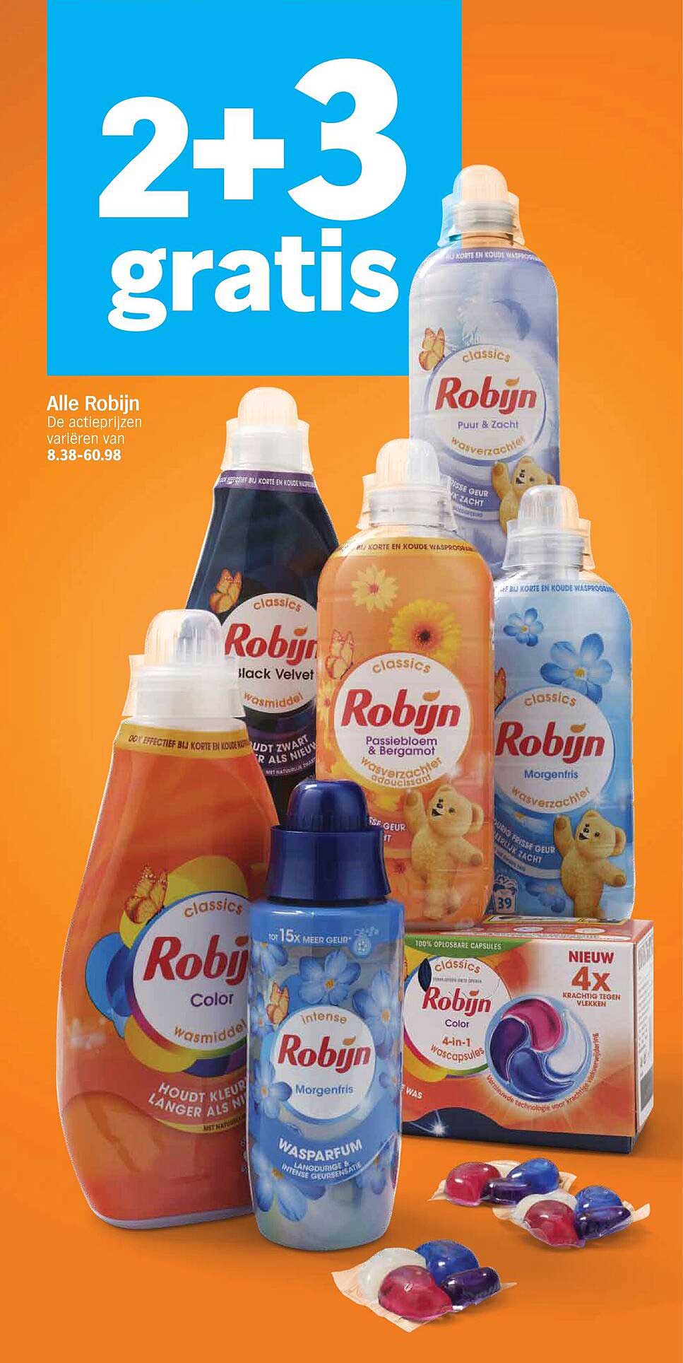 Alle Robijn 2+3 gratis