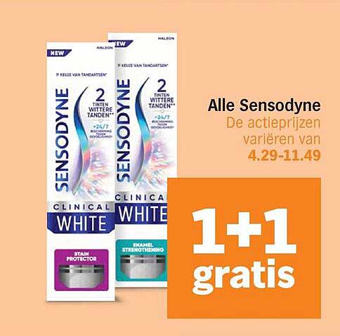 Alle Sensodyne 1+1 gratis