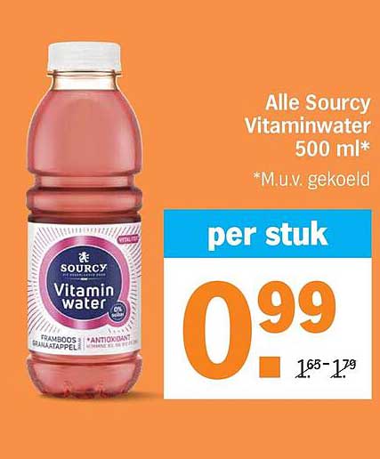 Alle Sourcy Vitaminwater 500 ml*