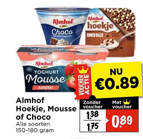 Almhof Hoekje, Mousse of Choco Alle soorten 150-180 gram