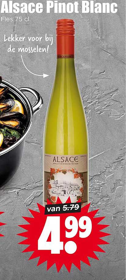 Alsace Pinot Blanc Fles 75 cl.