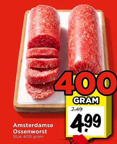 Amsterdamse Ossenworst Stuk 400 gram