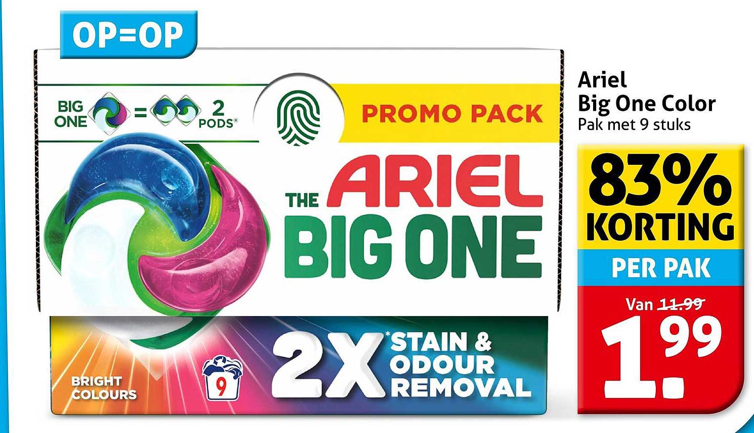 Ariel Big One Color Pak met 9 stuks