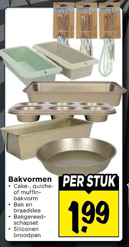 Bakvormen PER STUK