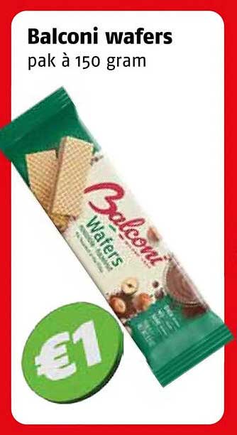 Balconi wafers pak à 150 gram