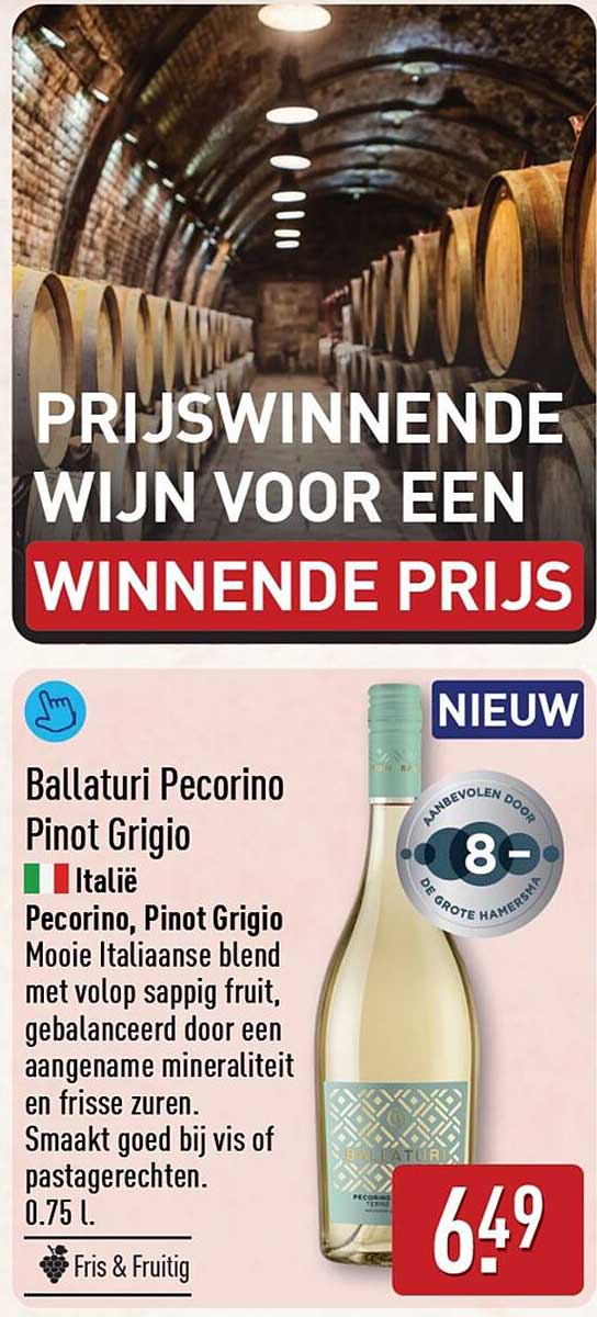 Ballaturi Pecorino Pinot Grigio Italië NIEUW
