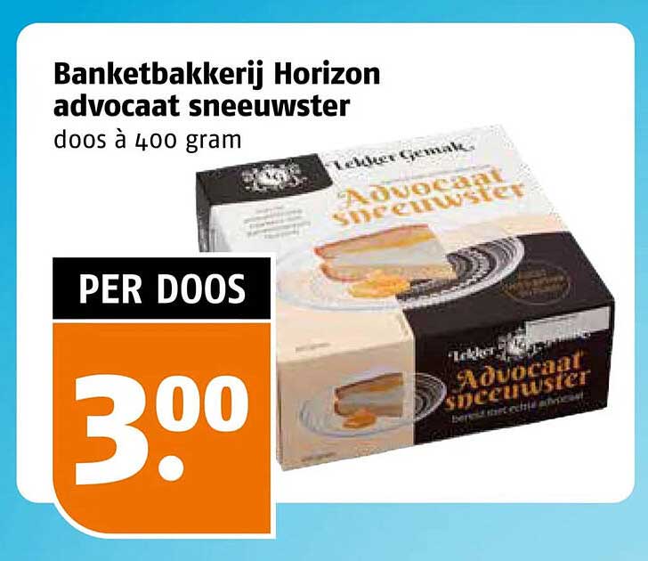 Banketbakkerij Horizon advocaat sneeuwster doos à 400 gram