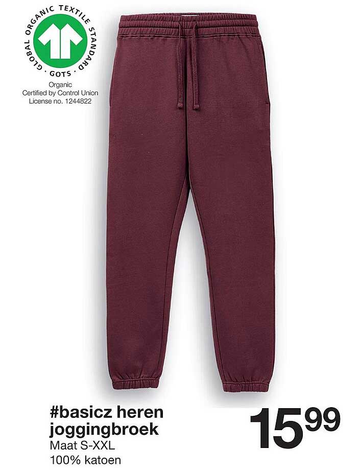 basicz heren joggingbroek
