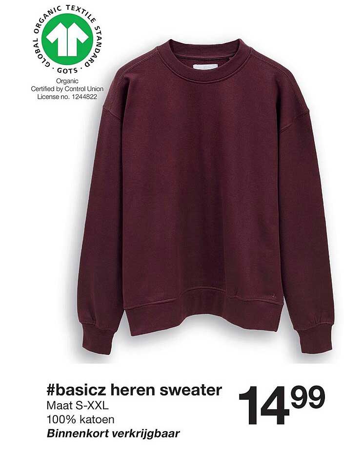 #basicz heren sweater