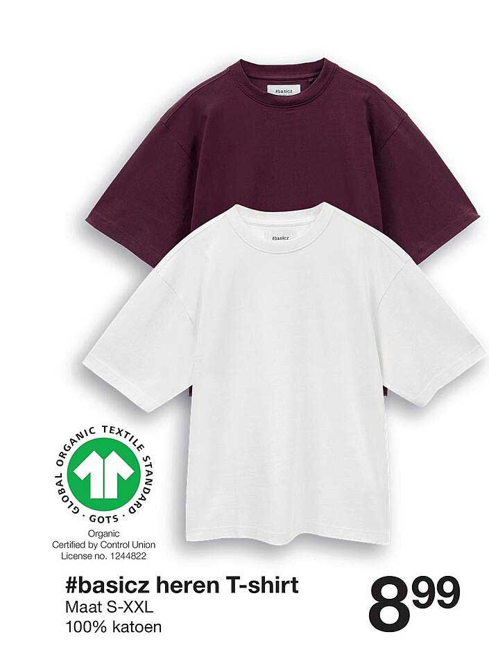 #basicz heren T-shirt