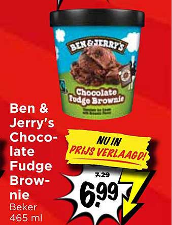 Ben & Jerry’s Chocolate Fudge Brownie Beker 465 ml NU IN PRIJS VERLAAGD!