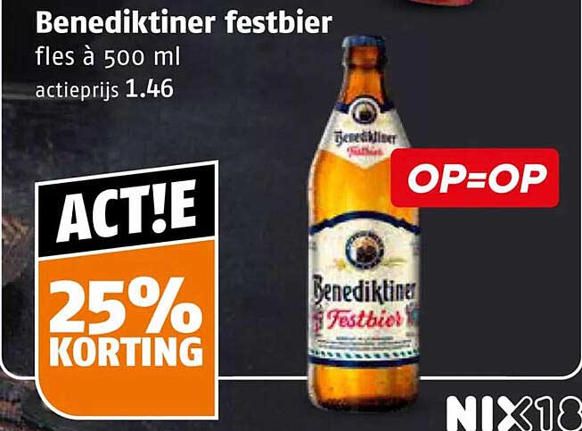 Benediktiner Festbiert fles à 500 ml