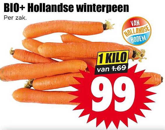 BIO+ Hollandse winterpeen