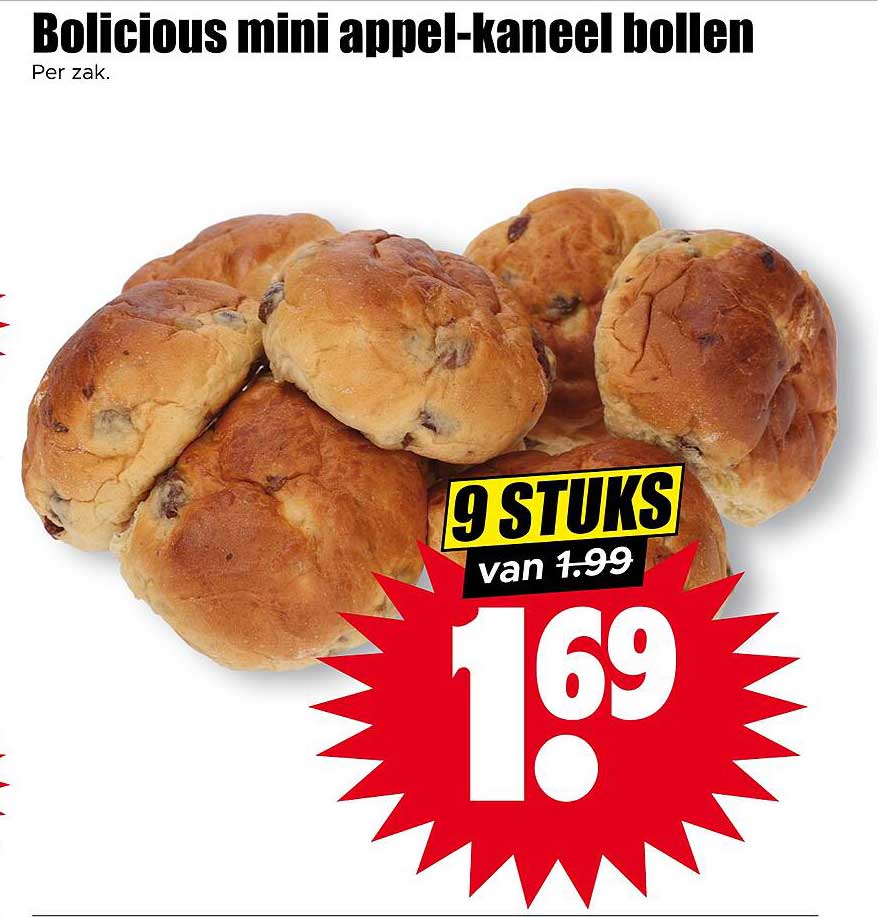 Bolicious mini appel-kaneel bollen