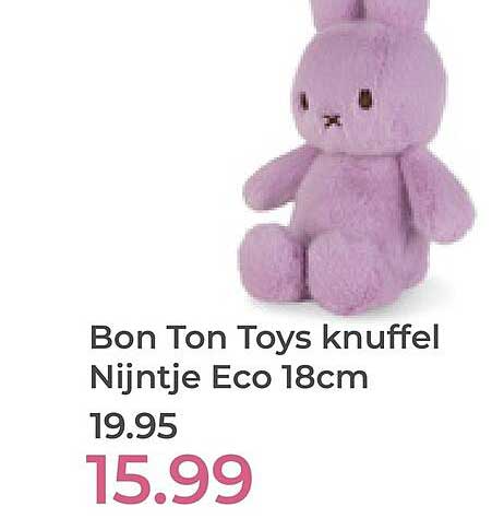Bon Ton Toys knuffel Nijntje Eco 18cm