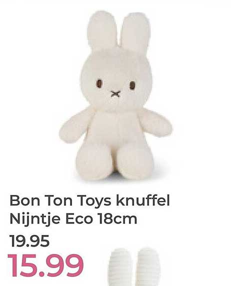 Bon Ton Toys knuffel Nijntje Eco 18cm