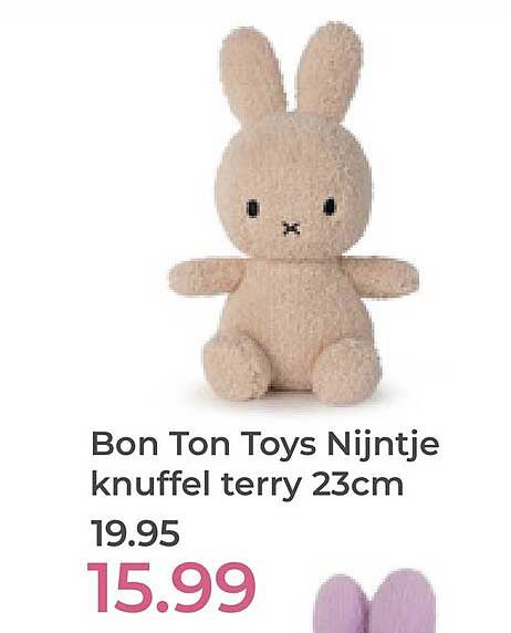 Bon Ton Toys Nijntje knuffel terry 23cm