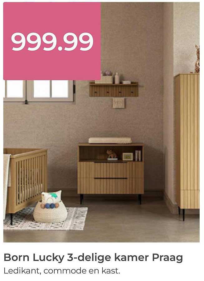 Born Lucky 3-delige kamer Praag