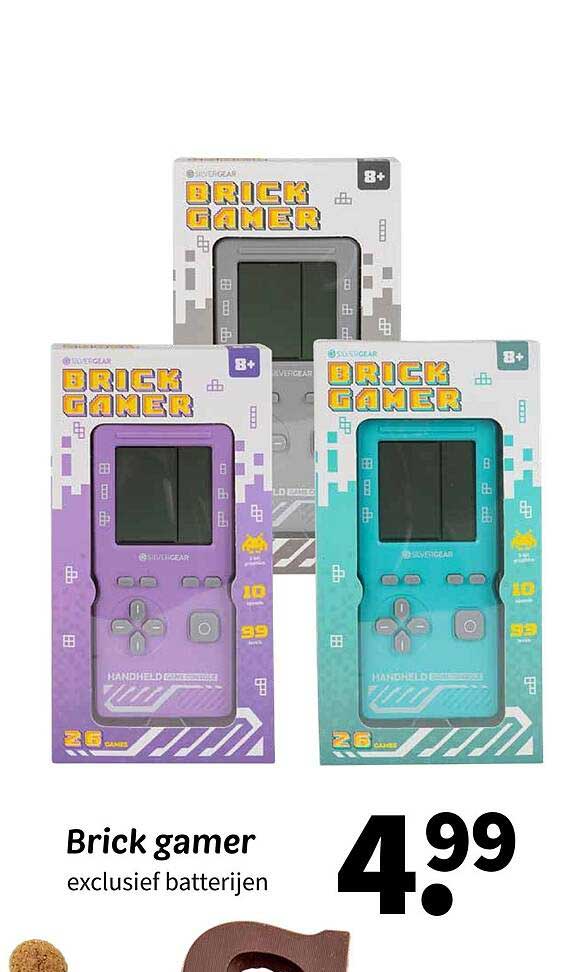 Brick gamer exclusief batterijen