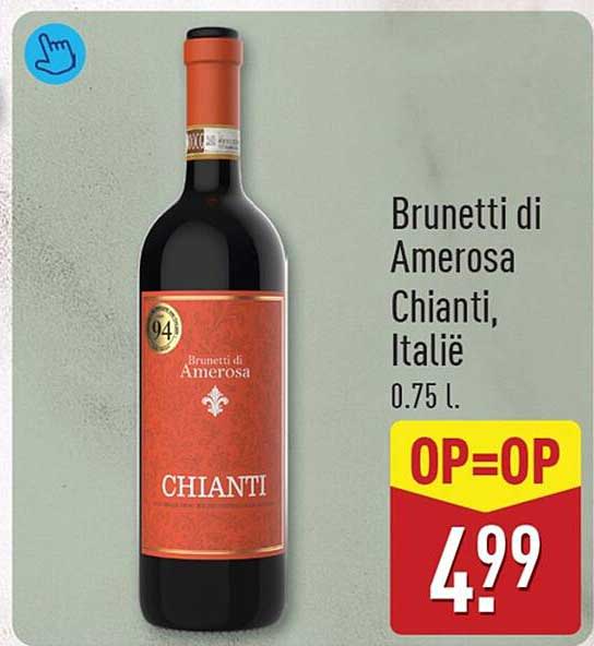Brunetti di Amerosa Chianti, Italië 0.75 l. OP=OP