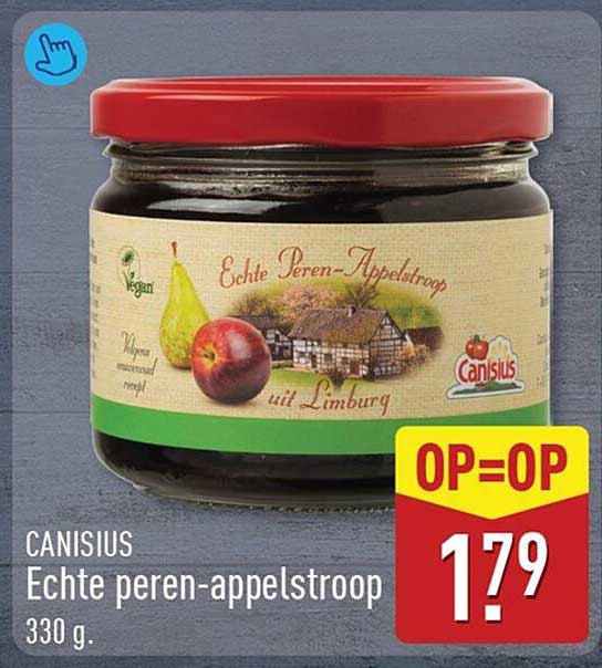 CANISIUS Echte peren-appelstroop 330 g OP=OP