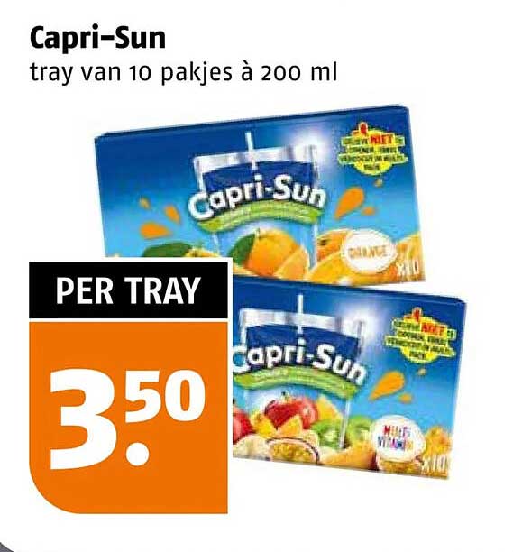 Capri-Sun tray van 10 pakjes à 200 ml