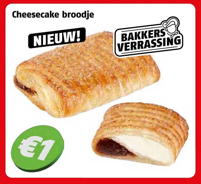 Cheesecake broodje NIEUW! BAKKERS VERRASSING