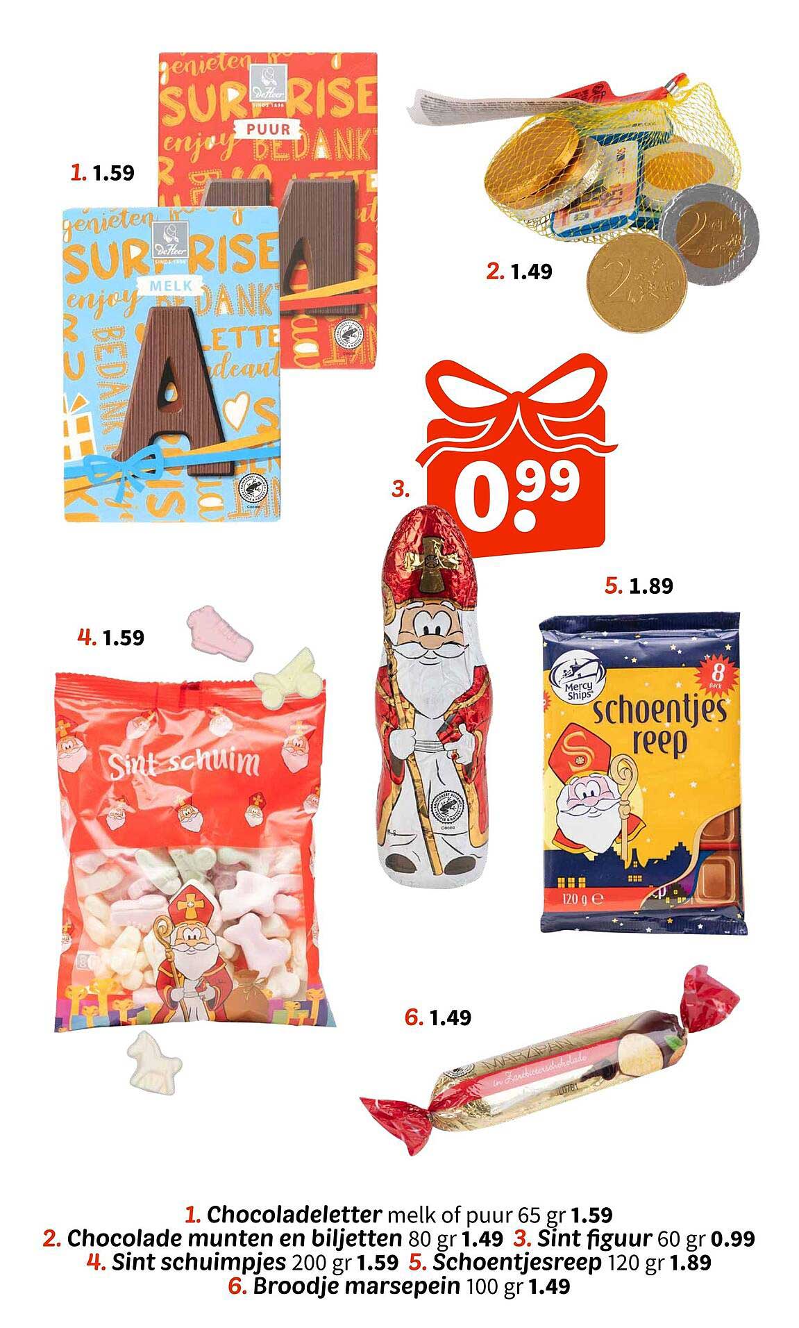Chocoladeletter melk of puur 65 gr