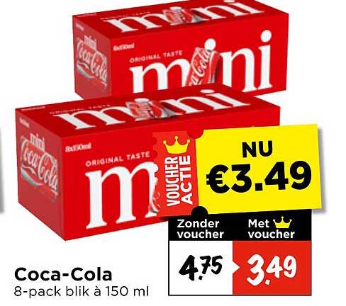 Coca-Cola 8-pack blik à 150 ml