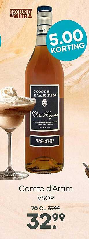 Comte d'Artim VSOP 5.00 KORTING