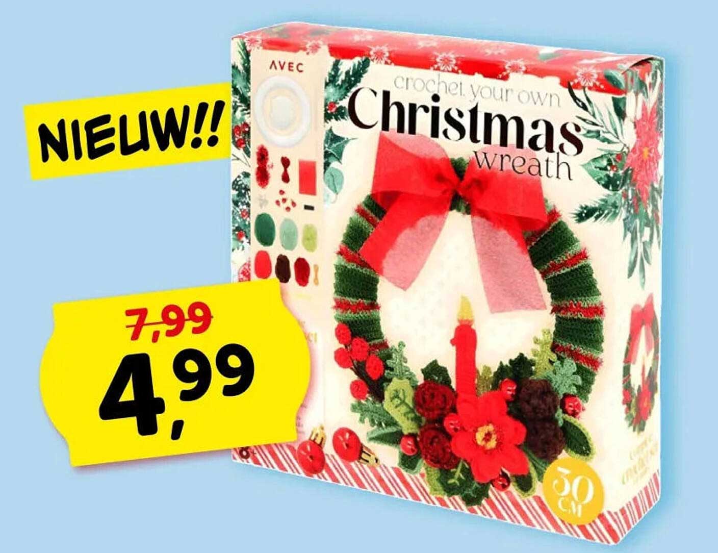 Crochet your own Christmas wreath