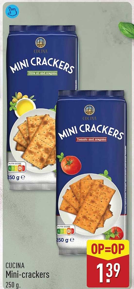 CUCINA Mini-crackers 250 g OP=OP