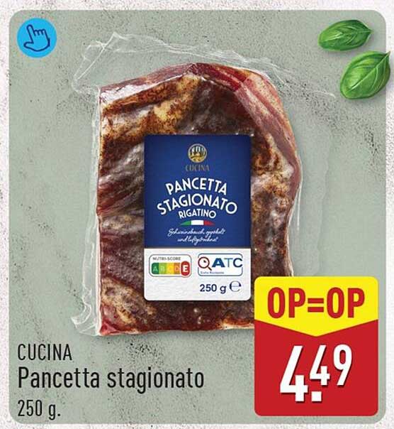 Cucina Pancetta stagionato 250 g OP=OP