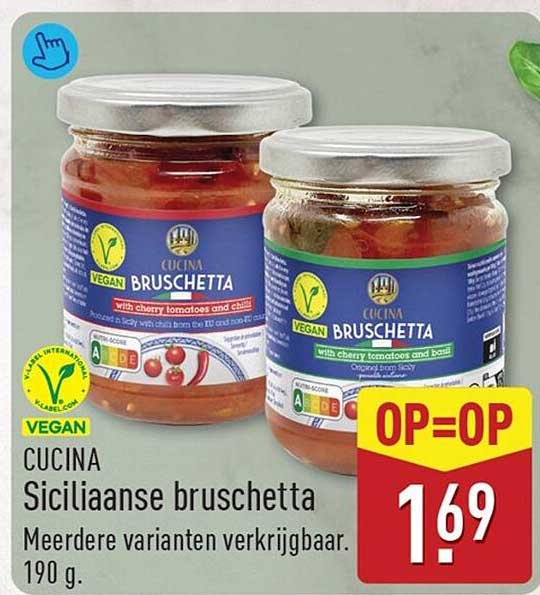 Cucina Siciliaanse bruschetta OP=OP