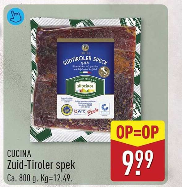 CUCINA Zuid-Tiroler spek OP=OP
