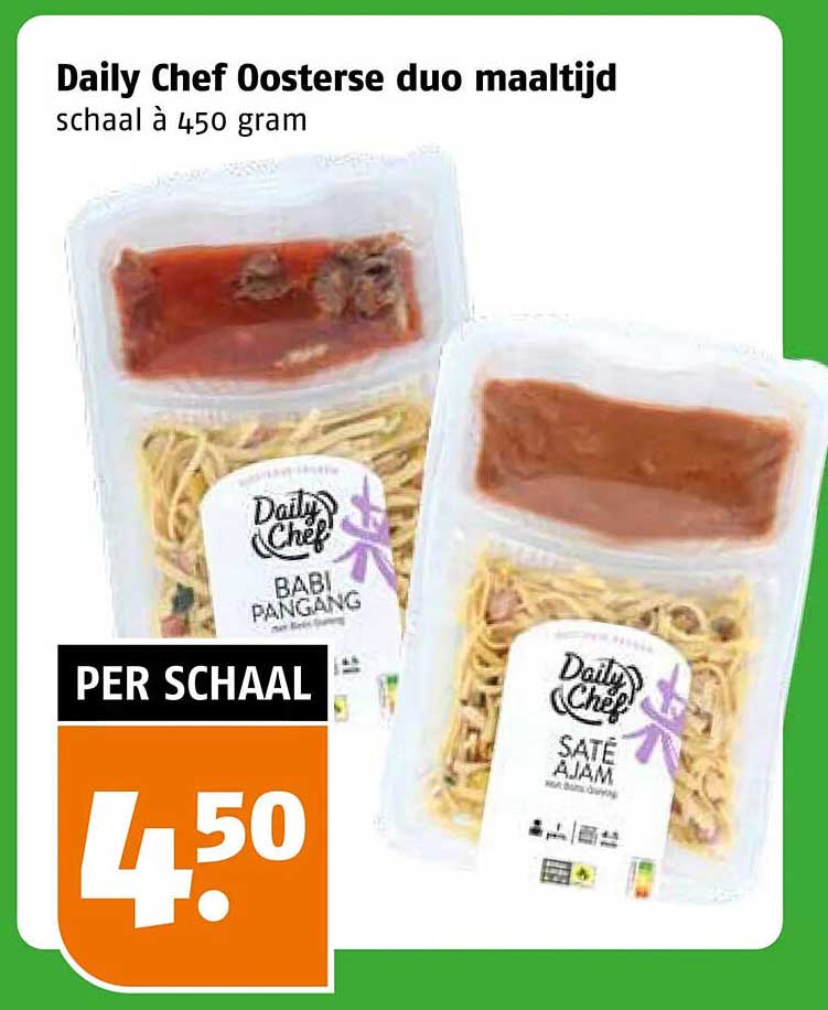 Daily Chef Oosterse duo maaltijd schaal à 450 gram