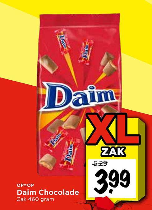 Daim Chocolade Zak 460 gram XL zak