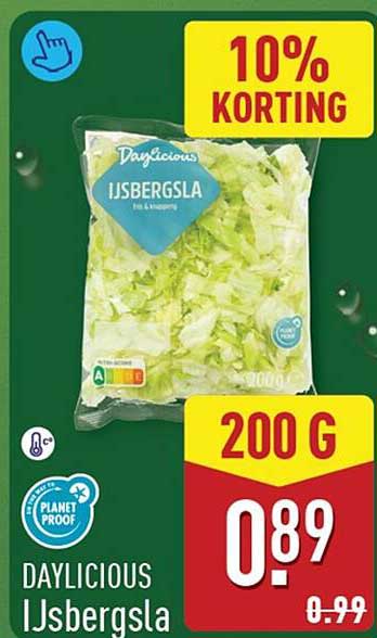 Daylicious IJsbergsla 10% KORTING