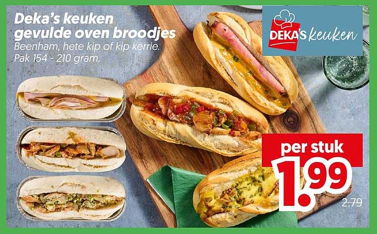 Deka's keuken gevulde oven broodjes