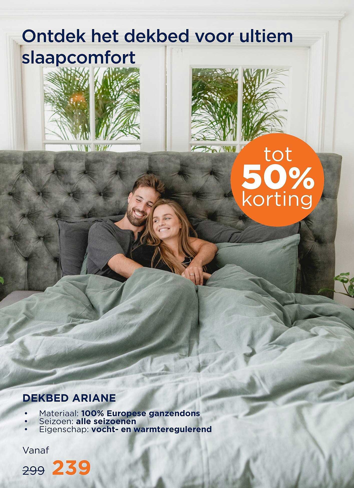 DEKBED ARIANE tot 50% korting