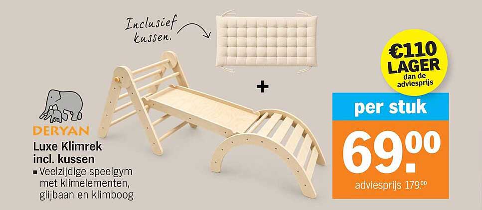 Deryan Luxe Klimrek incl. kussen