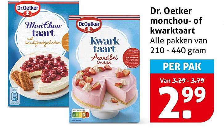 Dr. Oetker monchou- of kwarktaart