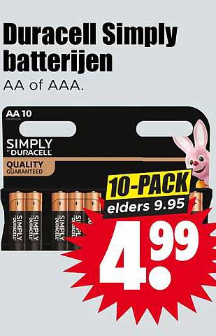 Duracell Simply batterijen AA of AAA