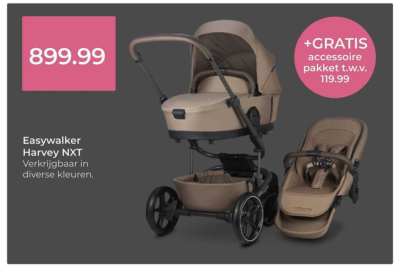 Easywalker Harvey NXT +GRATIS accessoire pakket t.w.v. 119.99