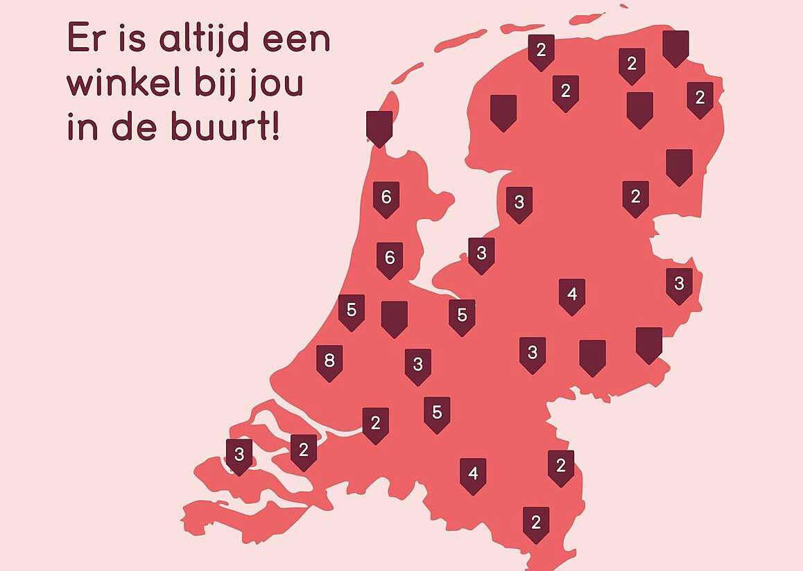 Er is altijd een winkel bij jou in de buurt!