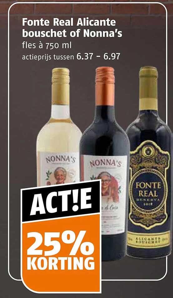 Fonte Real Alicante bouschet of Nonna's fles à 750 ml 25% korting