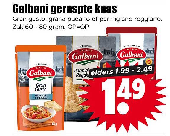 Galbani geraspte kaas