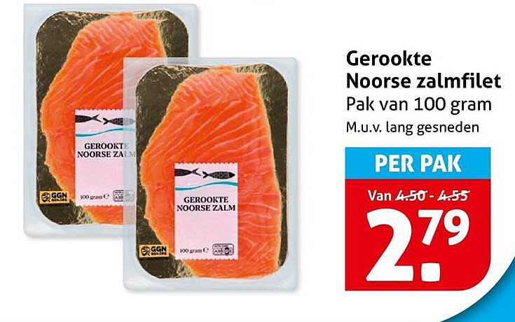 Gerookte Noorse zalmfilet