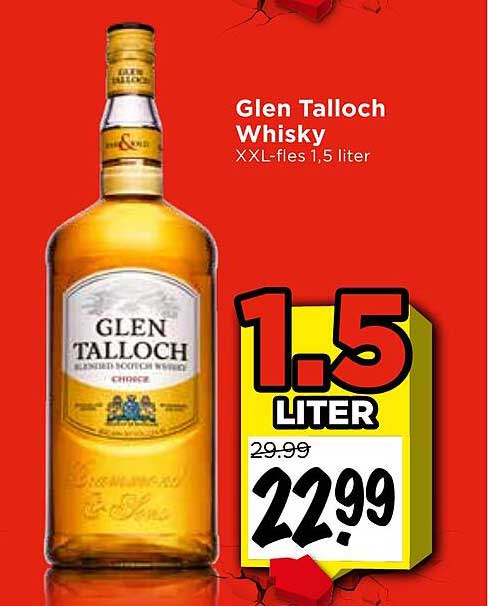 Glen Talloch Whisky XXL-fles 1,5 liter